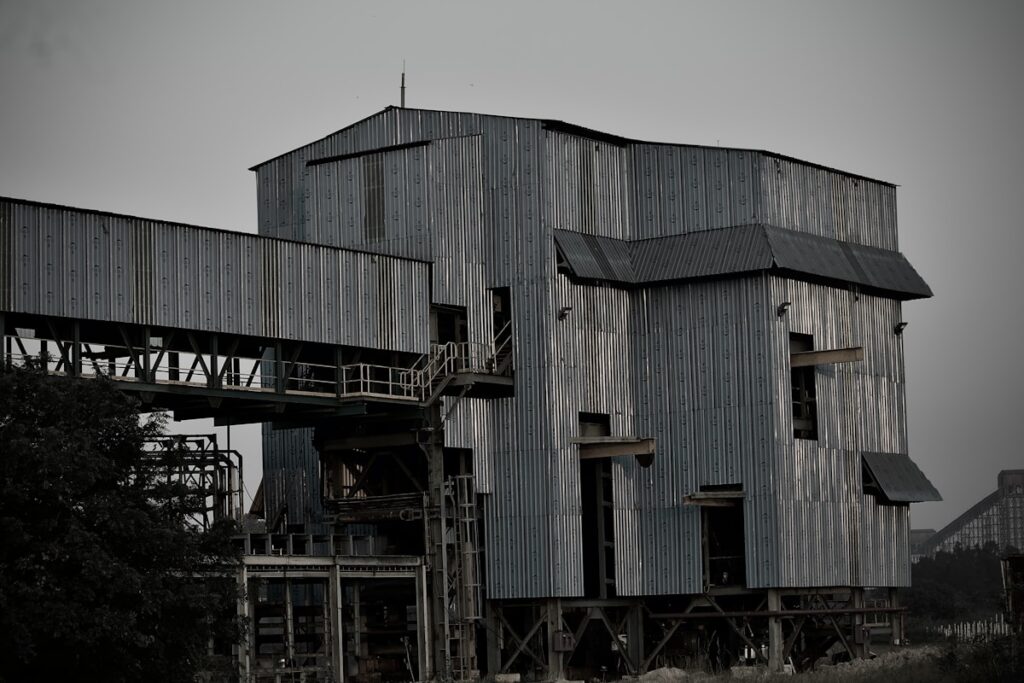 a building with a bridge